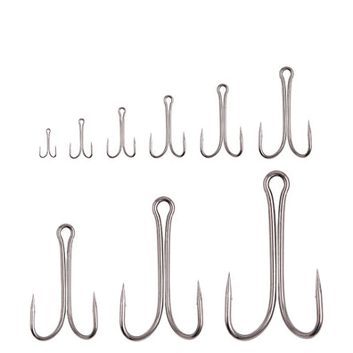 10/50/100PCS Long Shank Double Frog Hook
